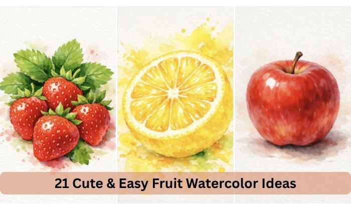 21 Cute & Easy Fruit Watercolor Ideas