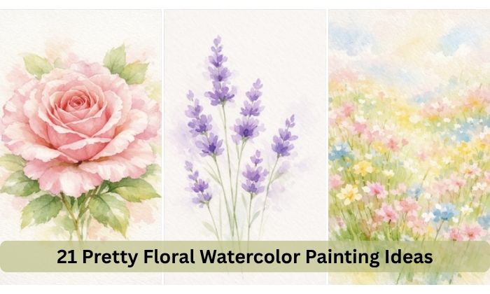 21 Pretty Floral Watercolor Painting Ideas