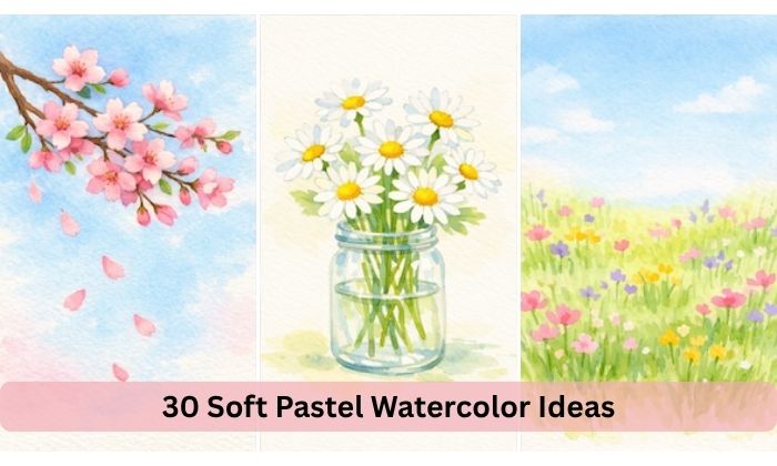 30 Soft Pastel Watercolor Ideas