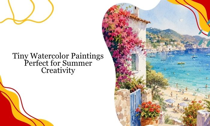 Tiny Watercolor Paintings Perfect for Summer Creativity
